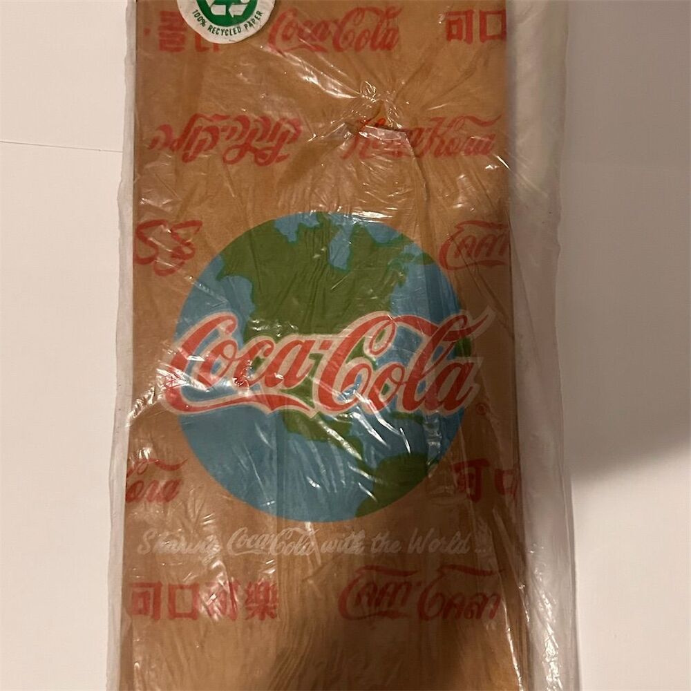 Vintage 1992 Coca-Cola Paper Lunch Bags Set of 25